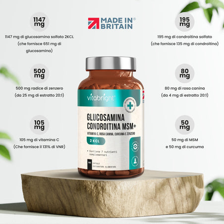 Glucosamina Condroitina e MSM